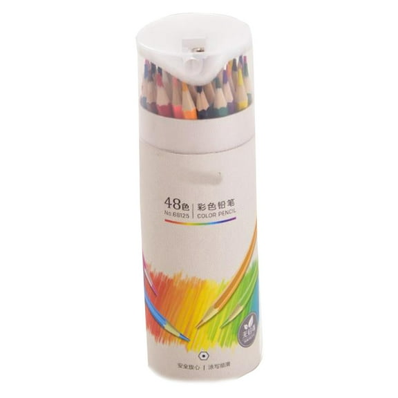 Qyaukm Professional Watercolor Pencils - 48 Colors - Beautiful Blending Effects with Wet Or Dry - Ideal for Coloring Book - Water Soluble Pencils for Teens Adults Beginners, 1 Box of Colored Pens