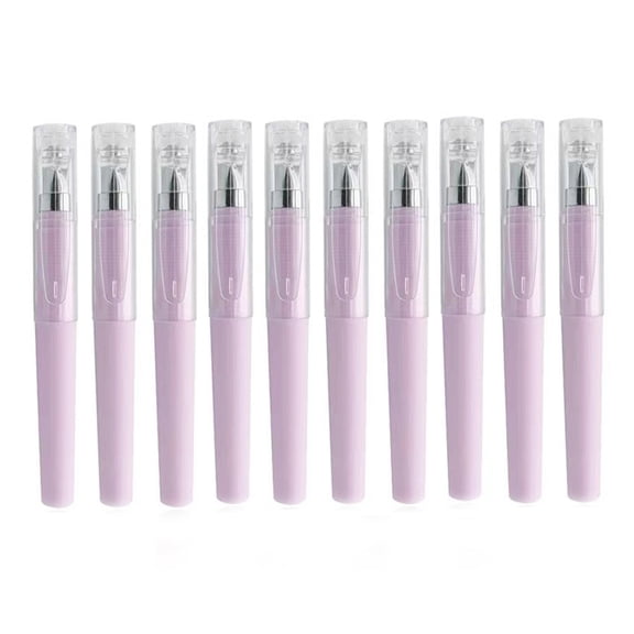 Qyaukm Small Gel Pens, 10 Pcs 0.5Mm Black Ink Pocket Pen, Short Small Pen Bulk, Smooth Writing, Quick Dry, Cute Pens for Pocket Journaling Notebook Notepad, Office Learning Supplies, Signature Pen*10