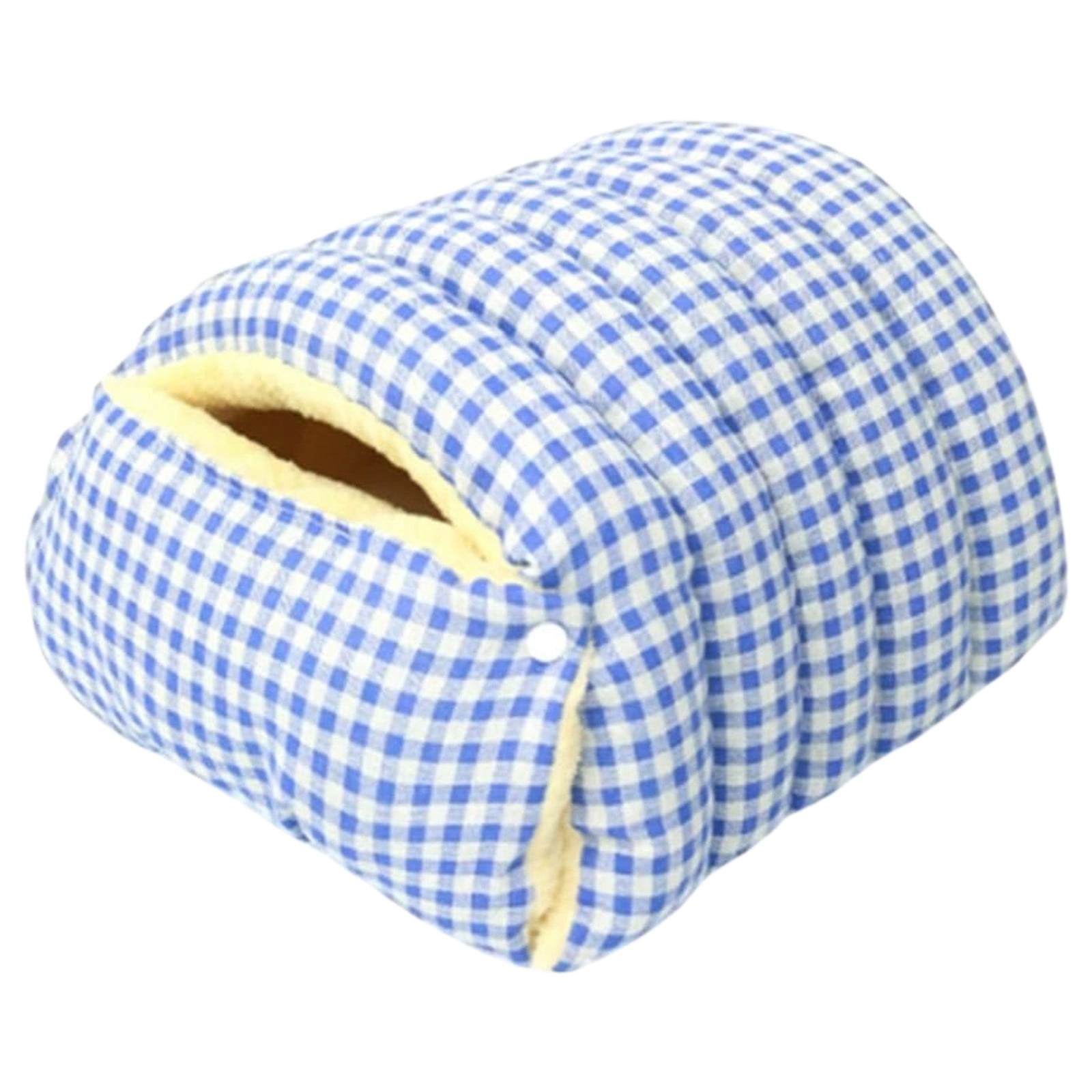 Qyaukm Winter Warm Cat Bed, Removable Washable Covered Enclosed Cat House with Anti-Slip Base, Cozy Igloo Style Pet Bed for Indoor Cats and Small Dogs