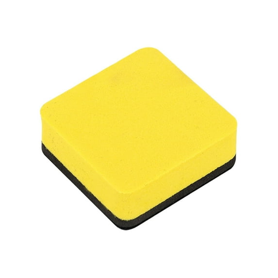 Qyaukm Yellow Eva Whiteboard Eraser - Washable High-Density Non-Magnetic Cleaner | Efficient Cleaning for Office, Meeting Rooms, Presenters, Professionals
