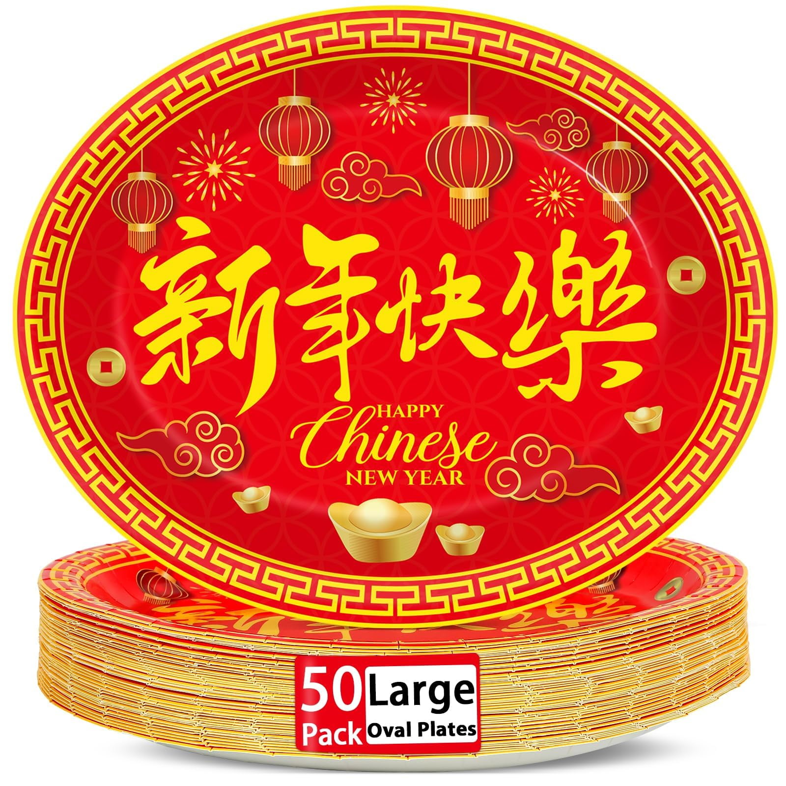Qyeahkj 50 PCS Chinese OIF8 New Year Decorations Year of the Snake 2025