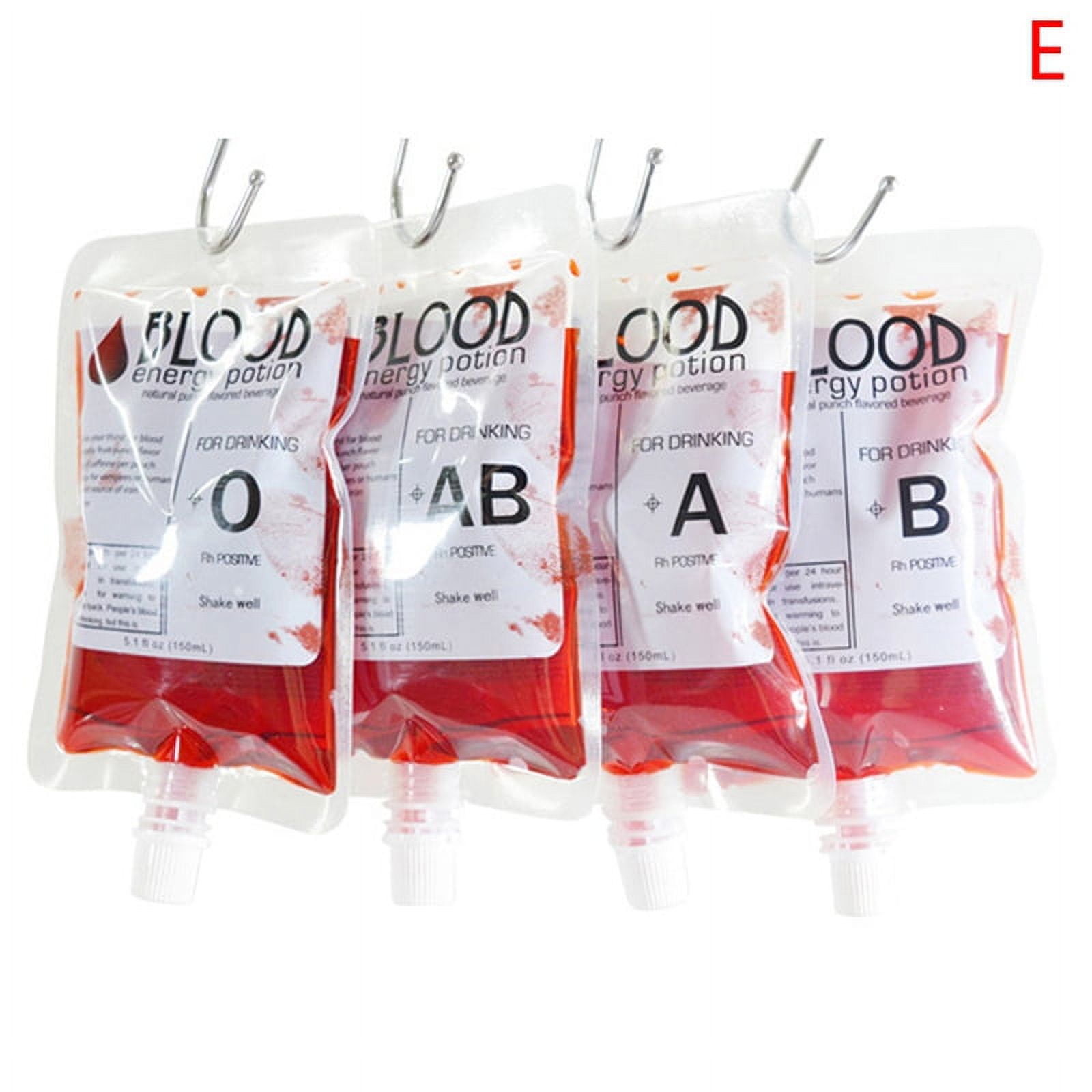 Qyiloy 10pcs 250ml Halloween Cosplay Drink Container Bag Vampire Blood Pouch Props