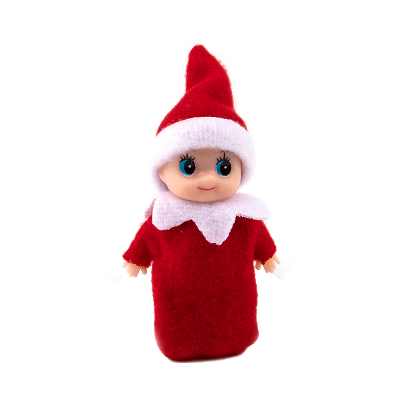 Qyiloy 8cm Toddler Baby Elf Dolls Doll House Accessories Christmas Baby