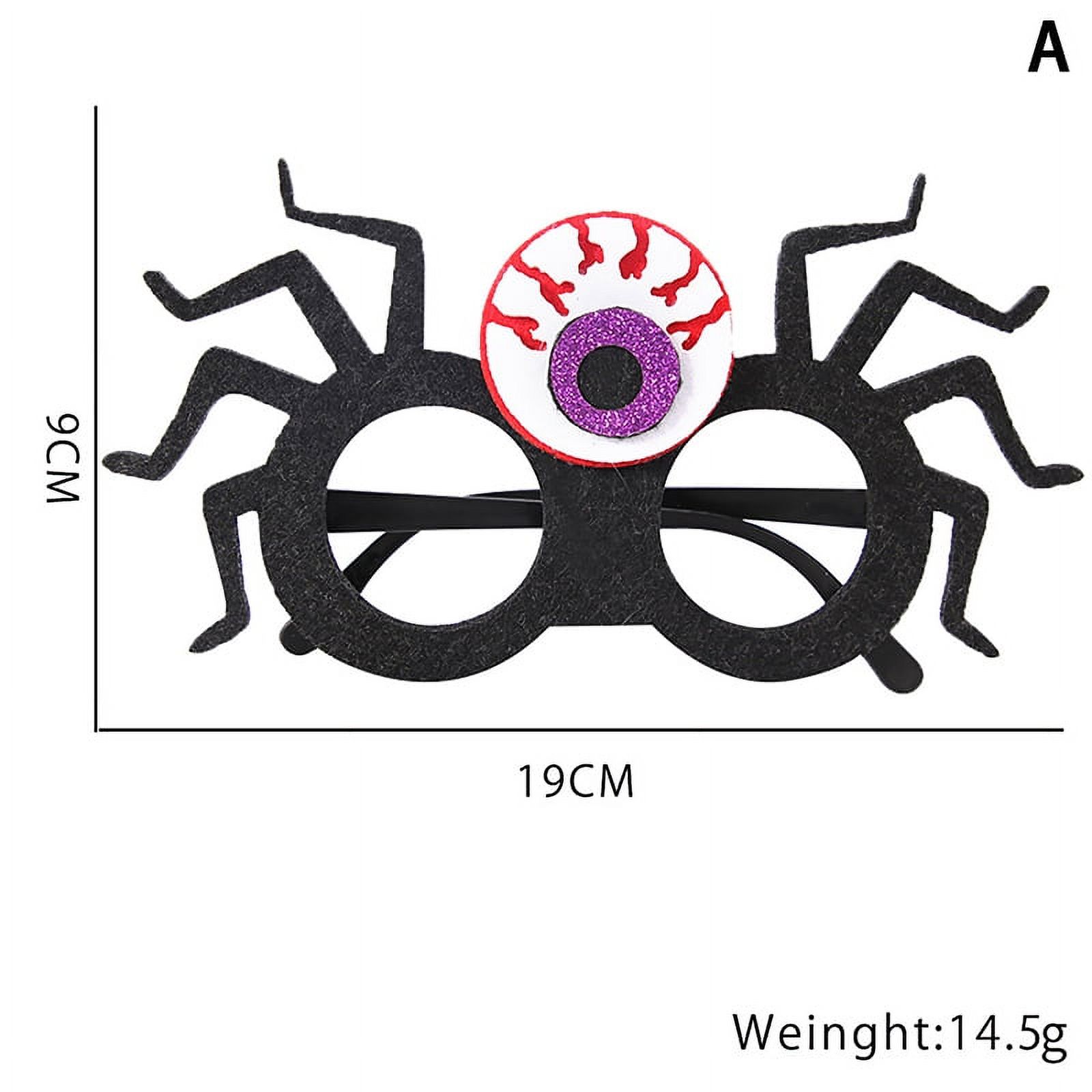 Qyiloy Halloween Glasses Children Adult Photo Prop Funny Eyeglass Frame