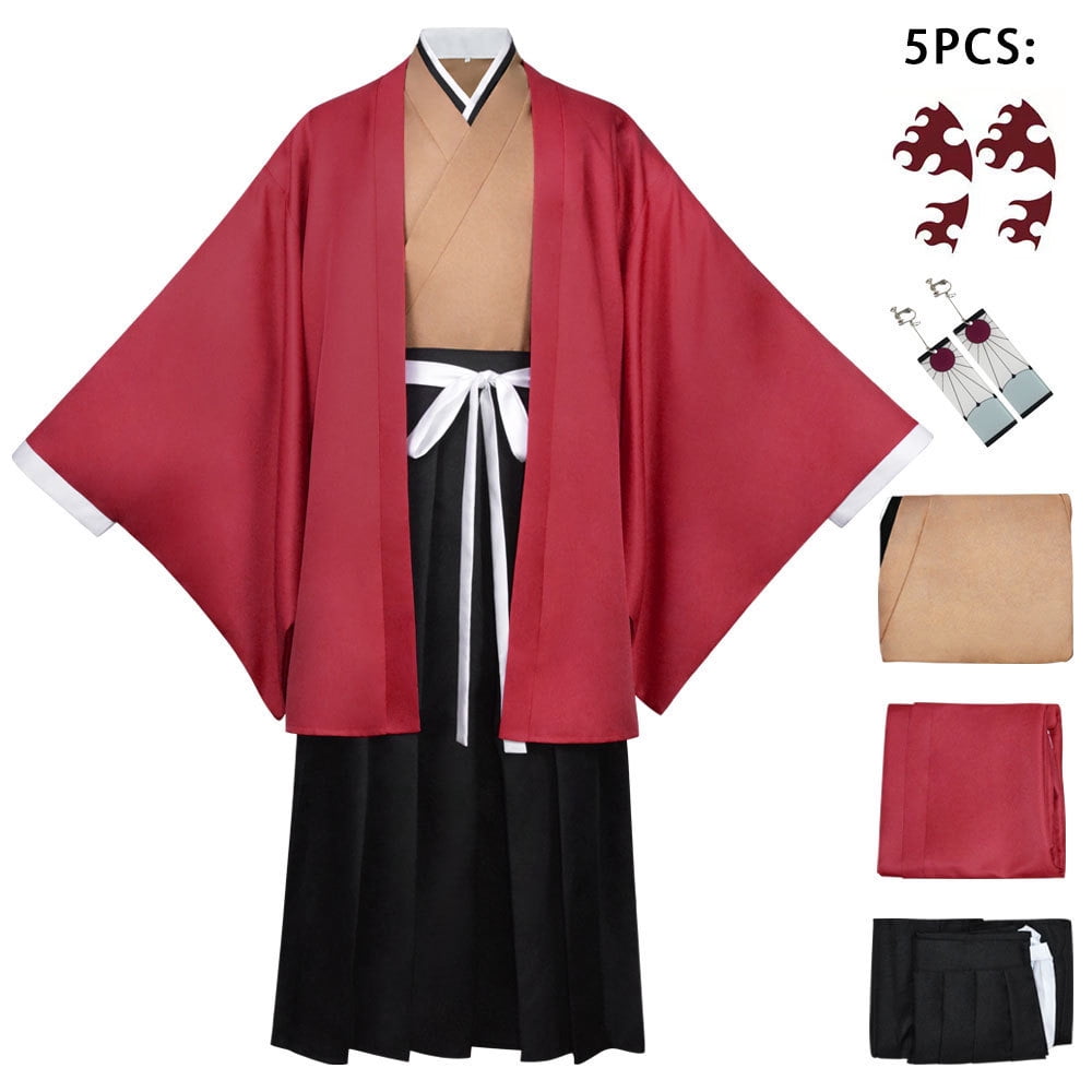 Qyiloy Tsugikuni Yoriichi costume anime cosplay men kimono uniform with
