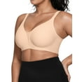 thumbnail image 1 of Qylux Wireless Bras for Women - No Underwire Push Up, Supportive Full Coverage, Seamless Crossover Bralette, Comfort Lift Everyday Bra,Nude,(M-3XL), 1 of 9
