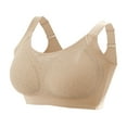 thumbnail image 1 of Qylux Women's Lace Plus Size Wireless Bra - Breathable No Underwire Full Coverage Bra,Everyday Comfort Bra,Nude,(M-4XL), 1 of 10