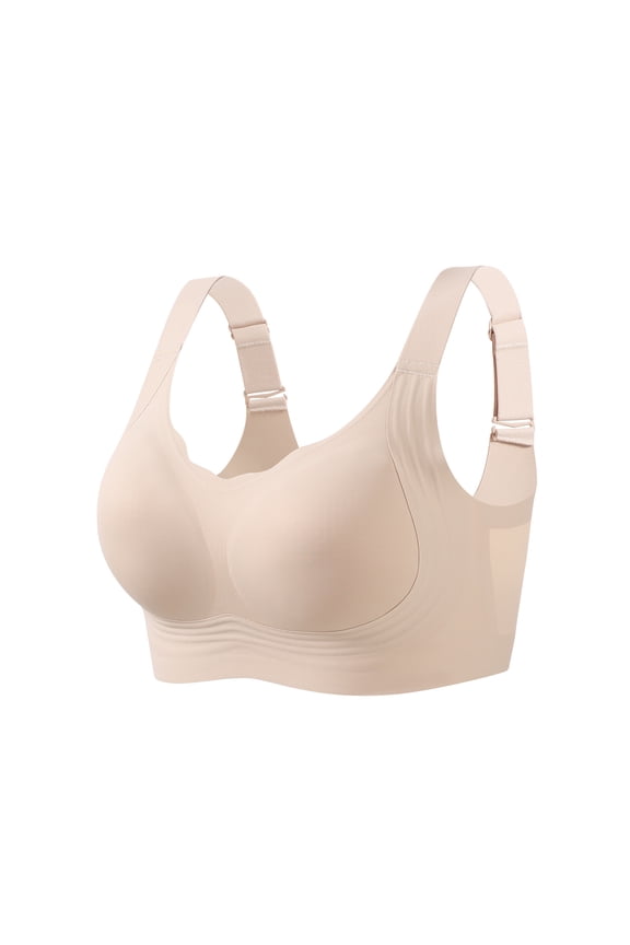 Womens Wireless Jelly Bra Plus Size Supportive Seamless Bras Full Coverage Push Up Comfortable No Underwire Tshirt Bras