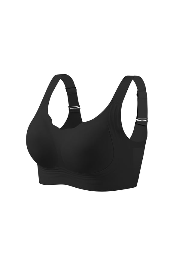 Womens Wireless Jelly Bra Plus Size Supportive Seamless Bras Full Coverage Push Up Comfortable No Underwire Tshirt Bras