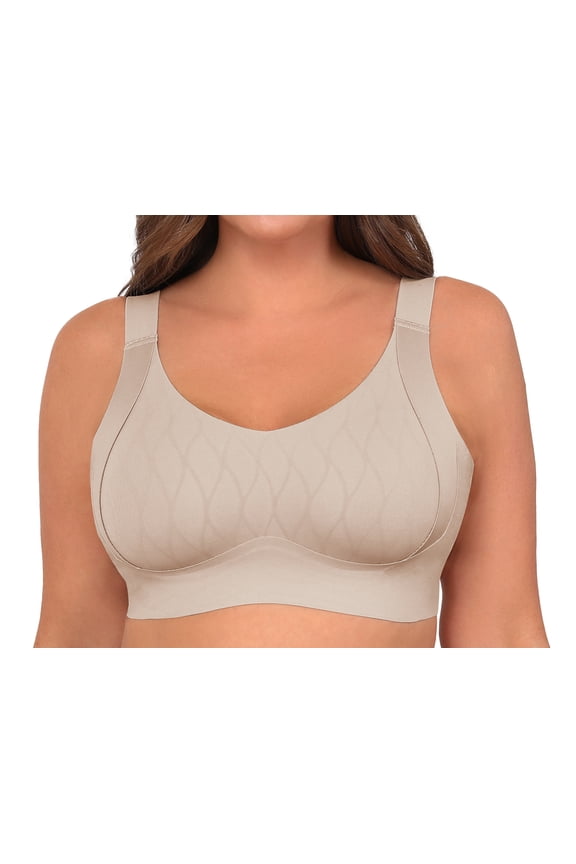Plus Size Wireless Bras for Women Full Coverage Soft Wirefree Bras Comfort Everyday Bras