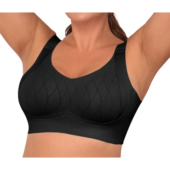 Qylux Wireless Bras for Women Full Coverage Soft Wirefree Bras Comfort Everyday Bras