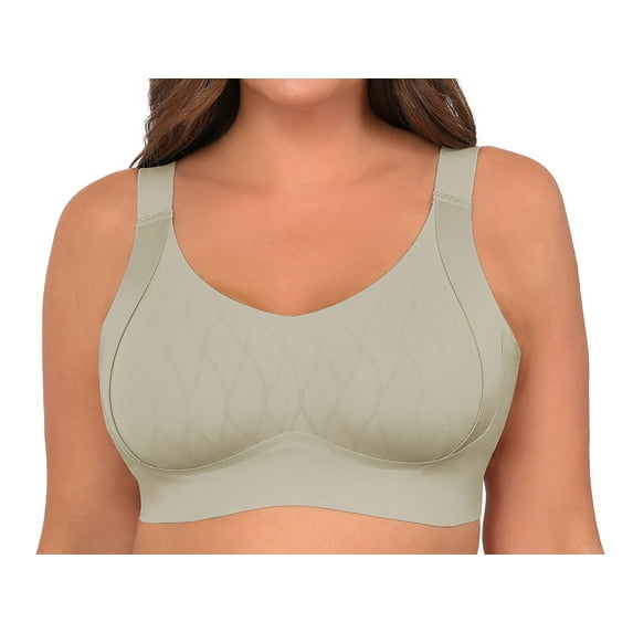 Qylux Plus Size Wireless Bras for Women Full Coverage Soft Wirefree Bras Comfort Everyday Bras