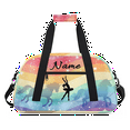 thumbnail image 1 of Qzaxky Custom Dance Bag Gym Bag Personalized Duffle Bag Large Dance Bag for Girls with Name Overnight Bag Shining Rainbow, 1 of 7