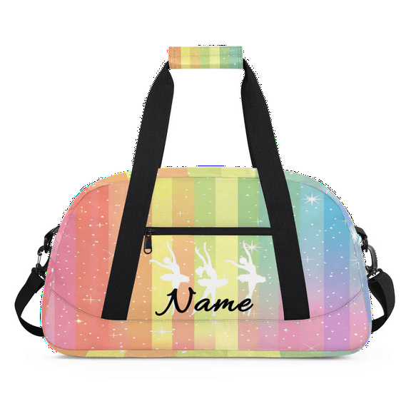 Qzaxky Custom Dance Bag Personalized Gym Bag Duffle Bag Large Dance Bags for Girls with Name Overnight Bag