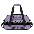 thumbnail image 1 of Qzaxky Personalized Cheer Bag Gym Bag Custom Duffle Bag Cheerleading Bag with Name Overnight Bag Large Cheerleader Bag Glitter Purple, 1 of 7