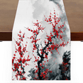 thumbnail image 1 of Qzaxky Table Runner Boho Table Runner Cherry Blossom Flowers Rustic Floral Spring Bohemian Boho Outdoor Table Runner Decoration for Indoor Outdoor Home Dinner Party Wedding Decor 13 x 90 Inch, 1 of 9