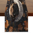thumbnail image 1 of Qzaxky Table Runner Boho Table Runner Cute Funny Dog Pug Bohemian Boho Outdoor Table Runner Decoration for Indoor Outdoor Home Dinner Party Wedding Decor 13 x 36 Inch, 1 of 9