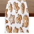 thumbnail image 1 of Qzaxky Table Runner Boho Table Runner Gingerbread Man Cute Christmas Tree Bohemian Boho Outdoor Table Runner Decoration for Indoor Outdoor Home Dinner Party Wedding Decor 13 x 120 Inch, 1 of 9