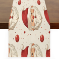thumbnail image 1 of Qzaxky Table Runner Boho Table Runner Smiling Christmas Santa Claus Bohemian Boho Outdoor Table Runner Decoration for Indoor Outdoor Home Dinner Party Wedding Decor 13 x 72 Inch, 1 of 9