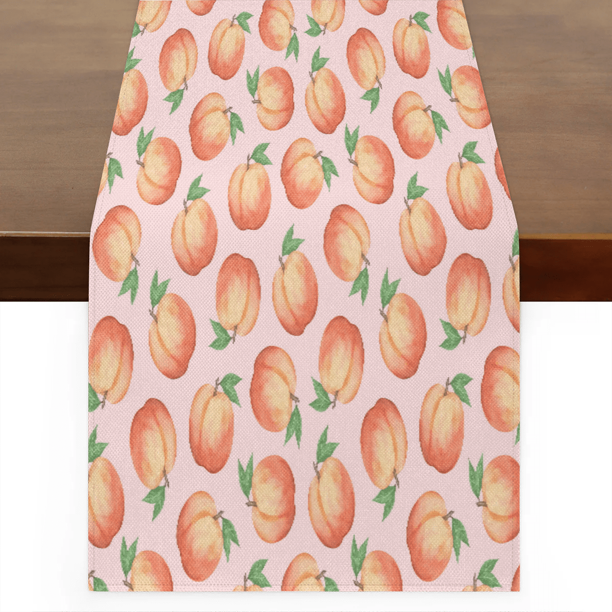 Qzaxky Table Runner Boho Table Runner Peach Bohemian Boho Outdoor Table Runner Decoration for Indoor Outdoor Home Dinner Party Wedding Decor 13 x 60 Inch