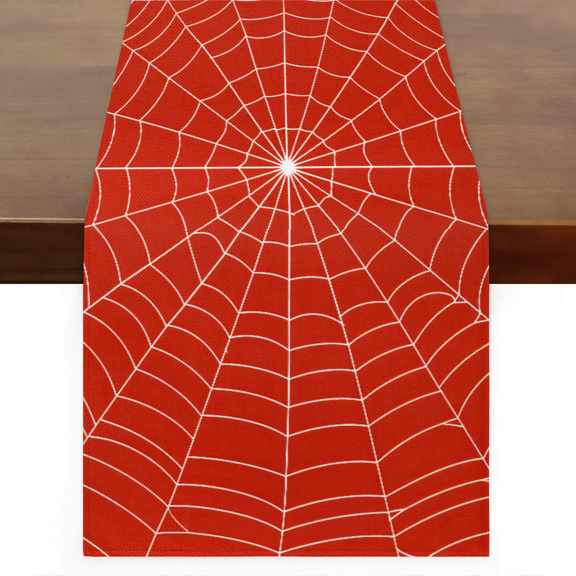Qzaxky Table Runner Boho Table Runner Spider Web Bohemian Boho Outdoor Table Runner Decoration for Indoor Outdoor Home Dinner Party Wedding Decor 13 x 36 Inch