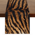 thumbnail image 1 of Qzaxky Table Runner Boho Table Runner Wildlife Tiger Print Bohemian Boho Outdoor Table Runner Decoration for Indoor Outdoor Home Dinner Party Wedding Decor 13 x 120 Inch, 1 of 9