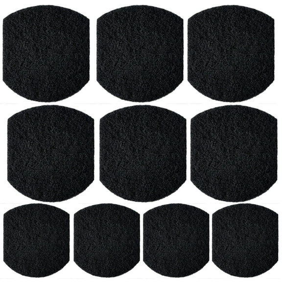 Qzbhct 10 Pack Activated Carbon Filters Compatible with Ubbi Steel Diaper Pail, 5.5 Inch x 5 Inch Trimmable Pads