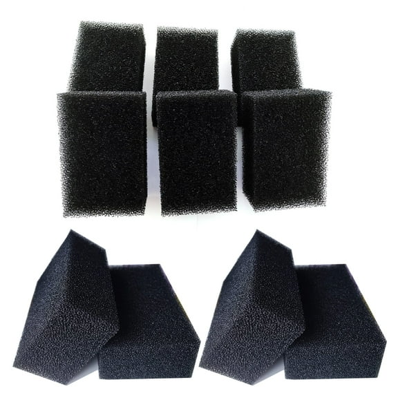 Qzbhct 10 Pack Foam Sponge Insert Cut-to-Size Filter Foam Sponges for Aqua Clear 70 70-Gallon AquaClear Filtration Systems