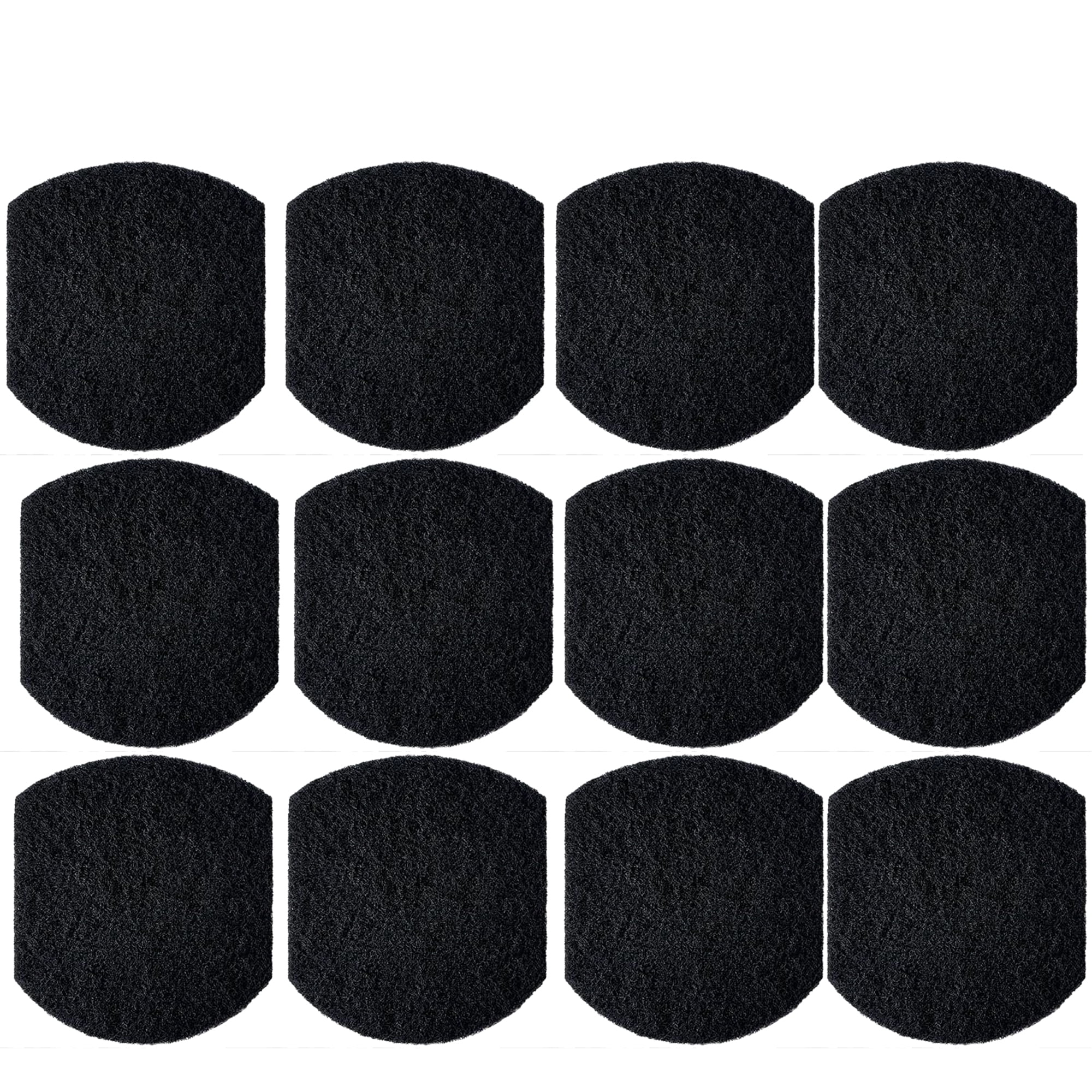 Qzbhct 12 Pack Activated Carbon Filters Compatible with Ubbi Steel Diaper Pail, 5.5 Inch x 5 Inch Trimmable Pads