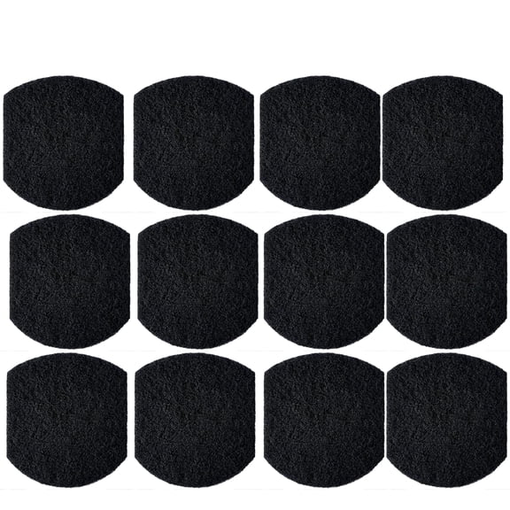 Qzbhct 12 Pack Activated Carbon Filters Compatible with Ubbi Steel Diaper Pail, 5.5 Inch x 5 Inch Trimmable Pads