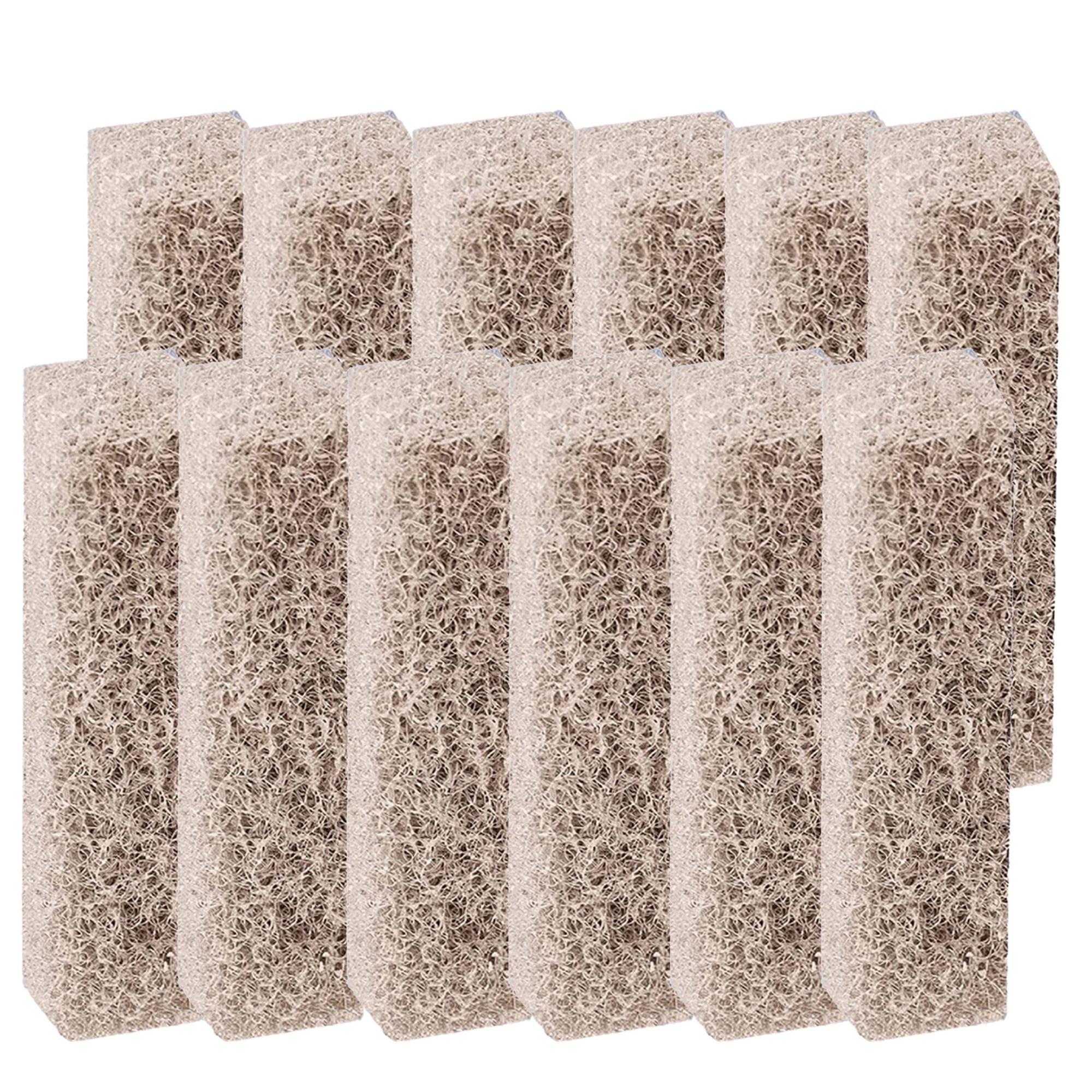 Qzbhct 12 Pack Ammonia Reducer Filter Pads for Aqueon Quietflow LED Pro Model 10, Fish Tank