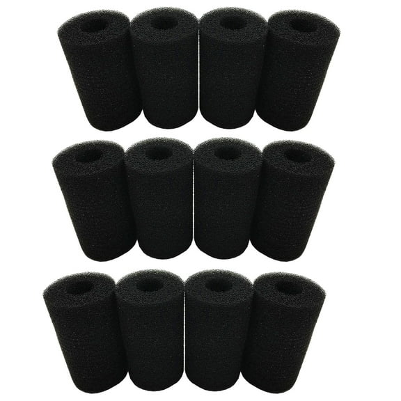 Qzbhct 12 Pack Filter Foam for Fluval AC20/AC30/AC50 Power Filter Aquarium Bio Sponge Replacement