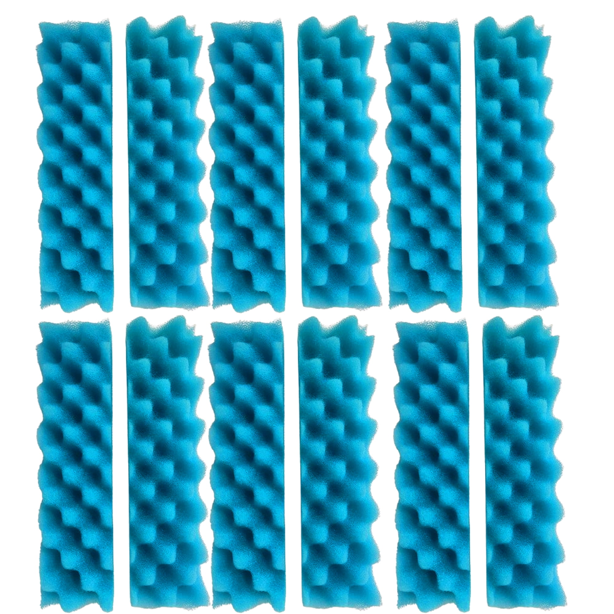 Qzbhct 12 Pcs Blue Foam Max Filter Compatible with Fluval 406 407 Canister Filter Aquarium Bio Sponge Replacement