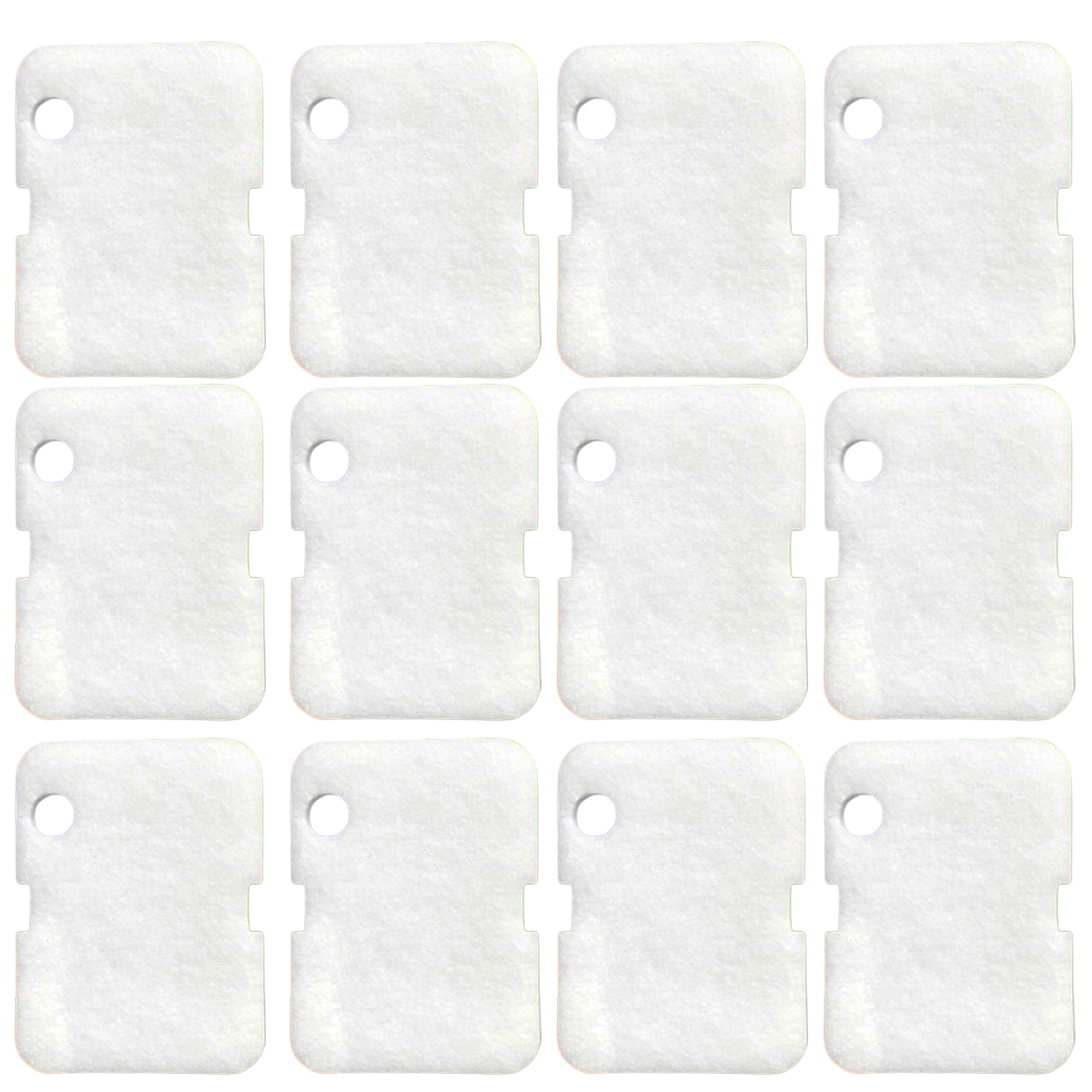 Qzbhct 12 Pcs Foam Filter Pads Compatible with Cascade 700/1000 CCF2UL/CCF3UL Generic Canister Filter Aquarium Floss Sponge Replacement