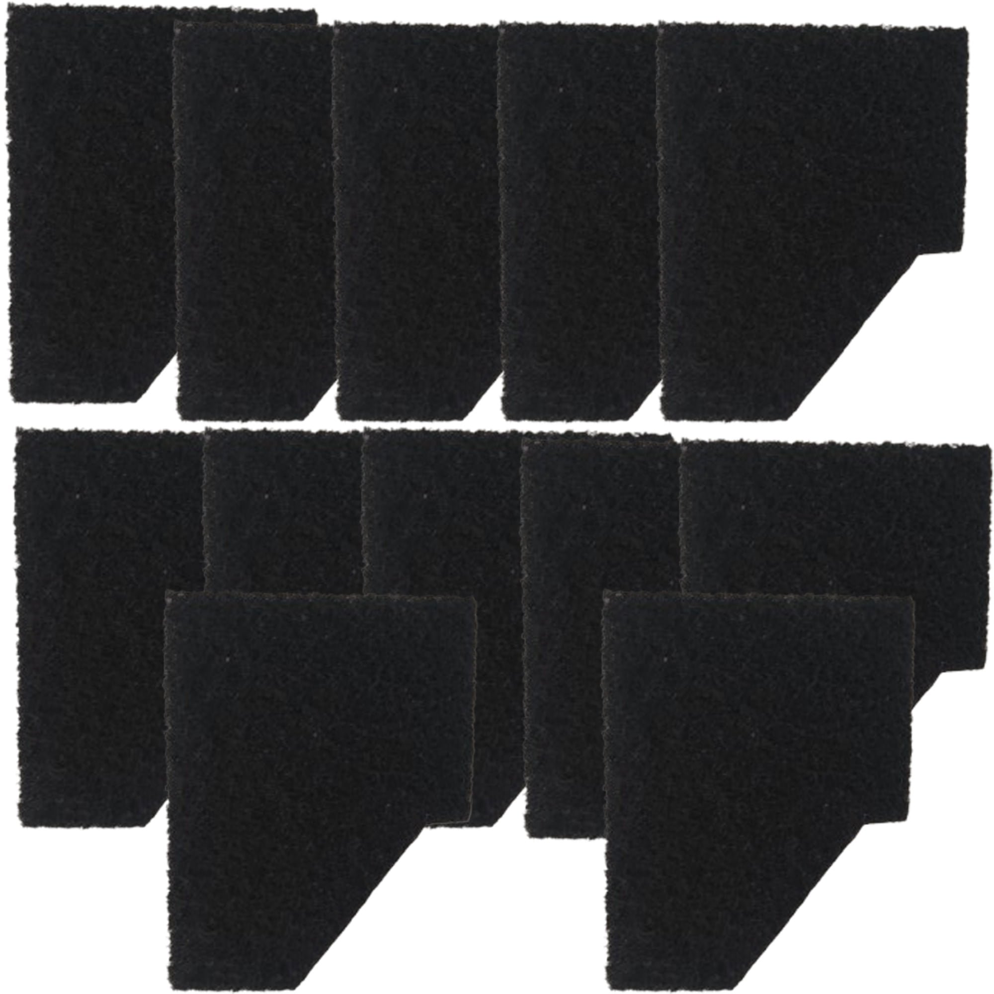 Qzbhct 12 Pcs Small Fish Tank Filter Cartridge for Aqueon QuietFlow Internal Power filters with SmartClean Technology 15 Gallon Aquarium Pad Replacement