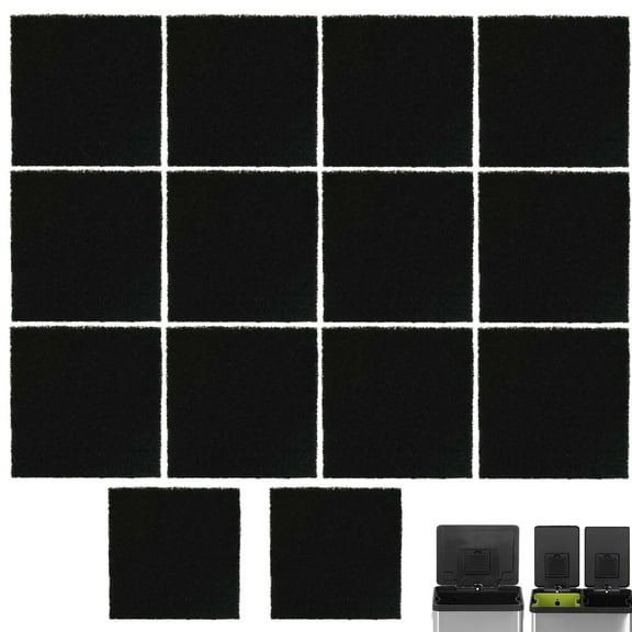 Qzbhct 14 Pack Activated Carbon Filters Compatible with SIMPLI-MAGIC Trash Can, 3.15 Inch x 3.15 Inch Trimmable Pads