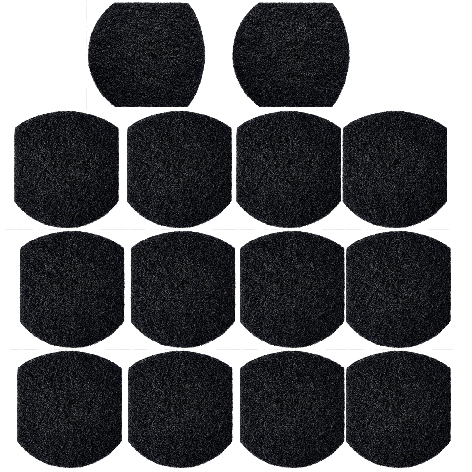 Qzbhct 14 Pack Activated Carbon Filters Compatible with Ubbi Steel Diaper Pail, 5.5 Inch x 5 Inch Trimmable Pads