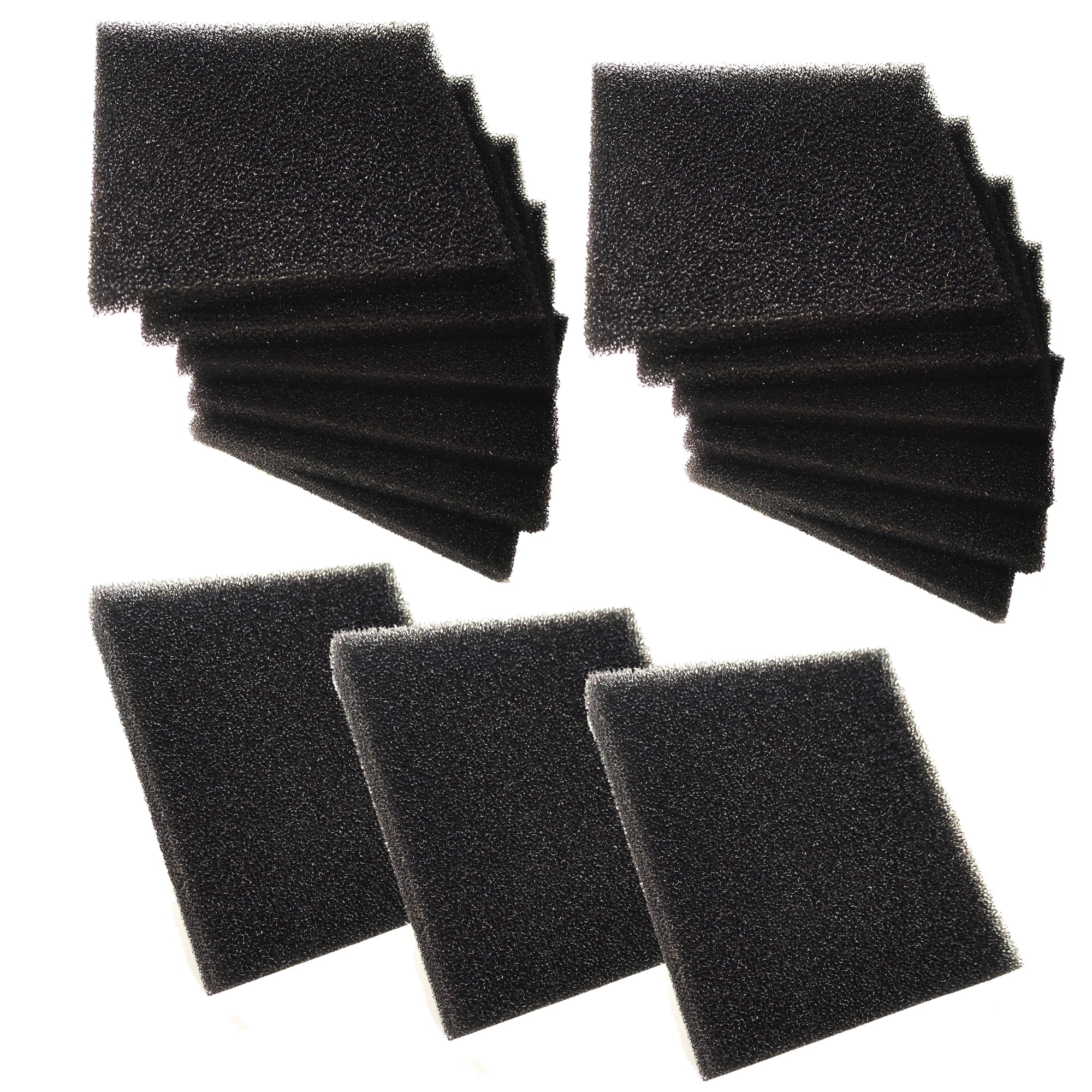 Qzbhct 15 Pack Aquarium Bio Fitler Media Sponge Foam Pad, 6.28 x 5.5 x 0.78 inch Filters Pad Inserts for ML350