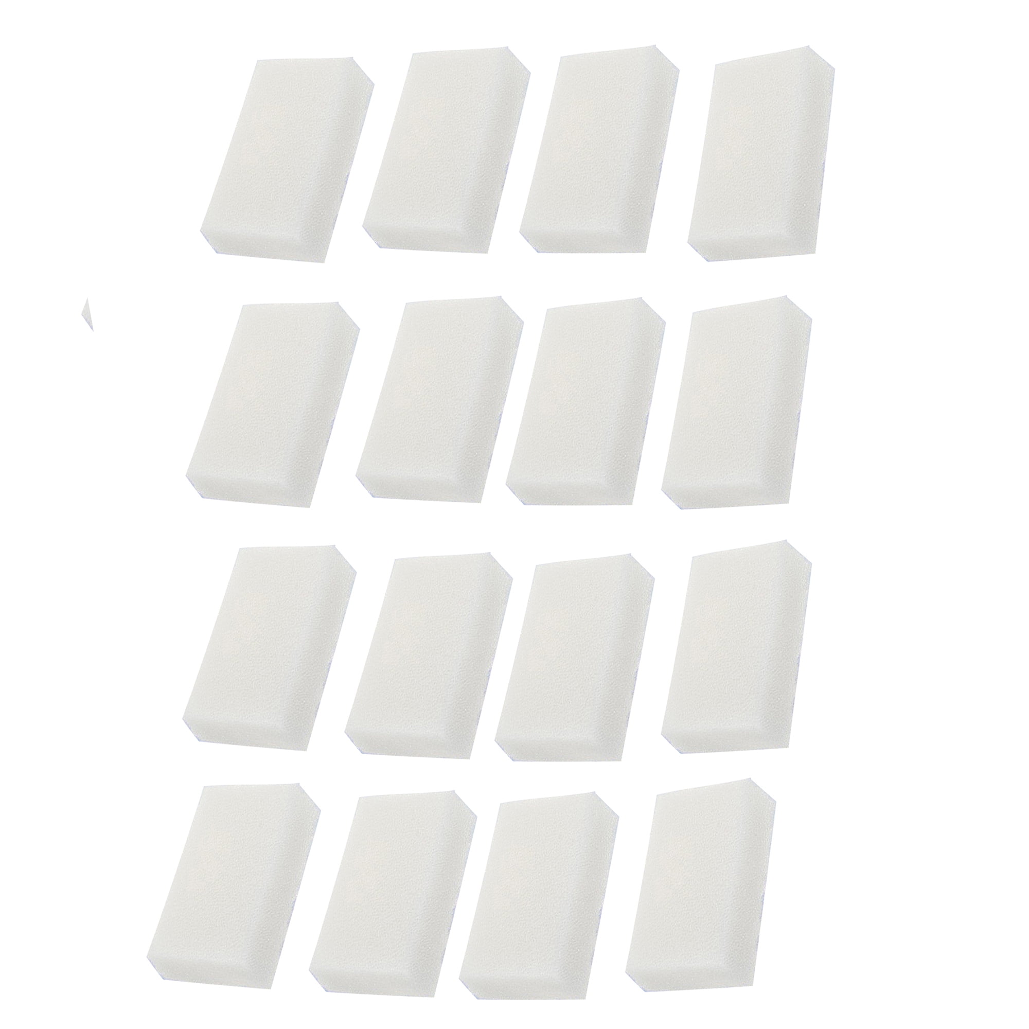 Qzbhct 16 Pcs Aquarium Bio Sponge White Foam Filter Pads for Aqua Clear 50 / 200 Filtration Systems , A1394 Replacement