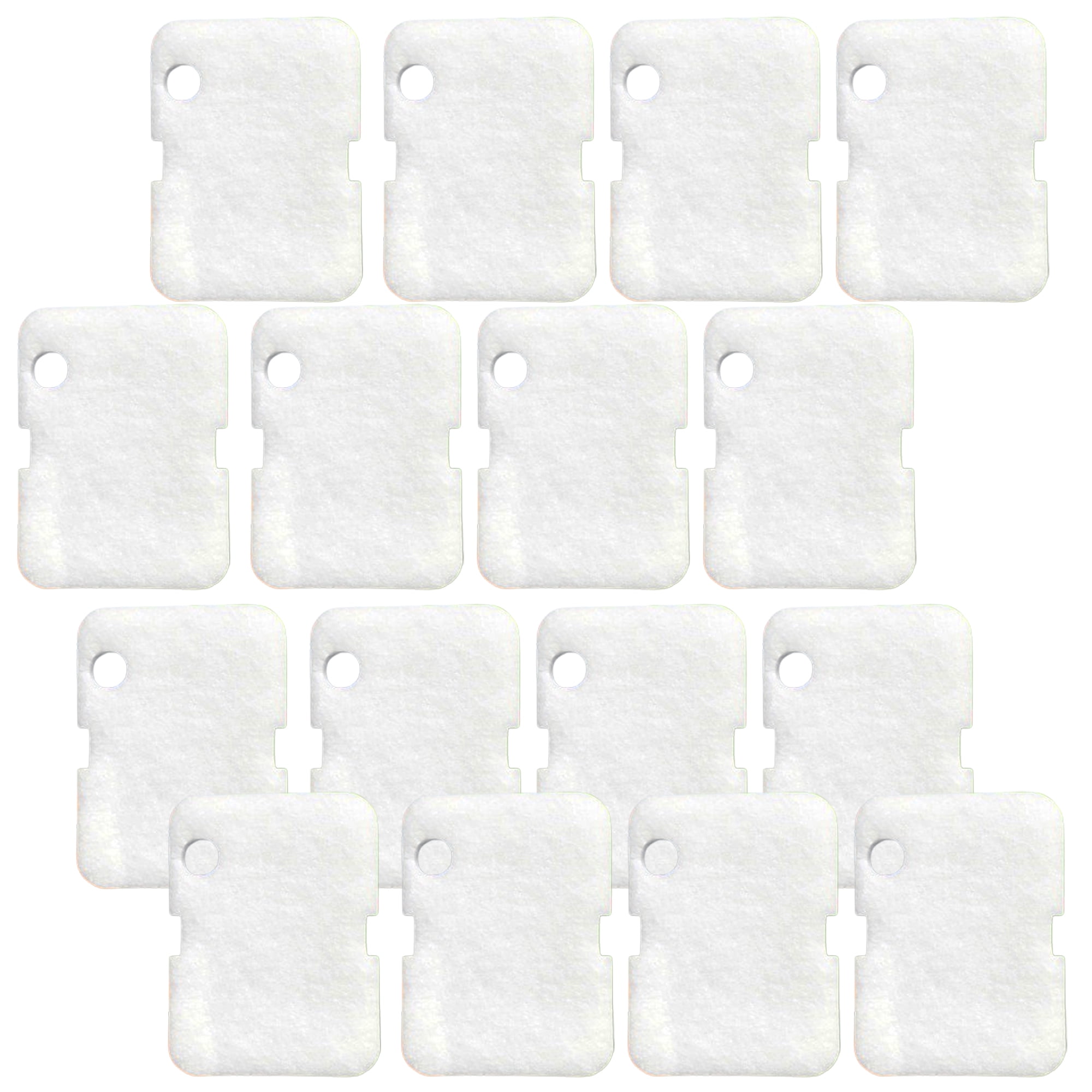 Qzbhct 16 Pcs Foam Filter Pads Compatible with Cascade 700/1000 CCF2UL/CCF3UL Generic Canister Filter Aquarium Floss Sponge Replacement
