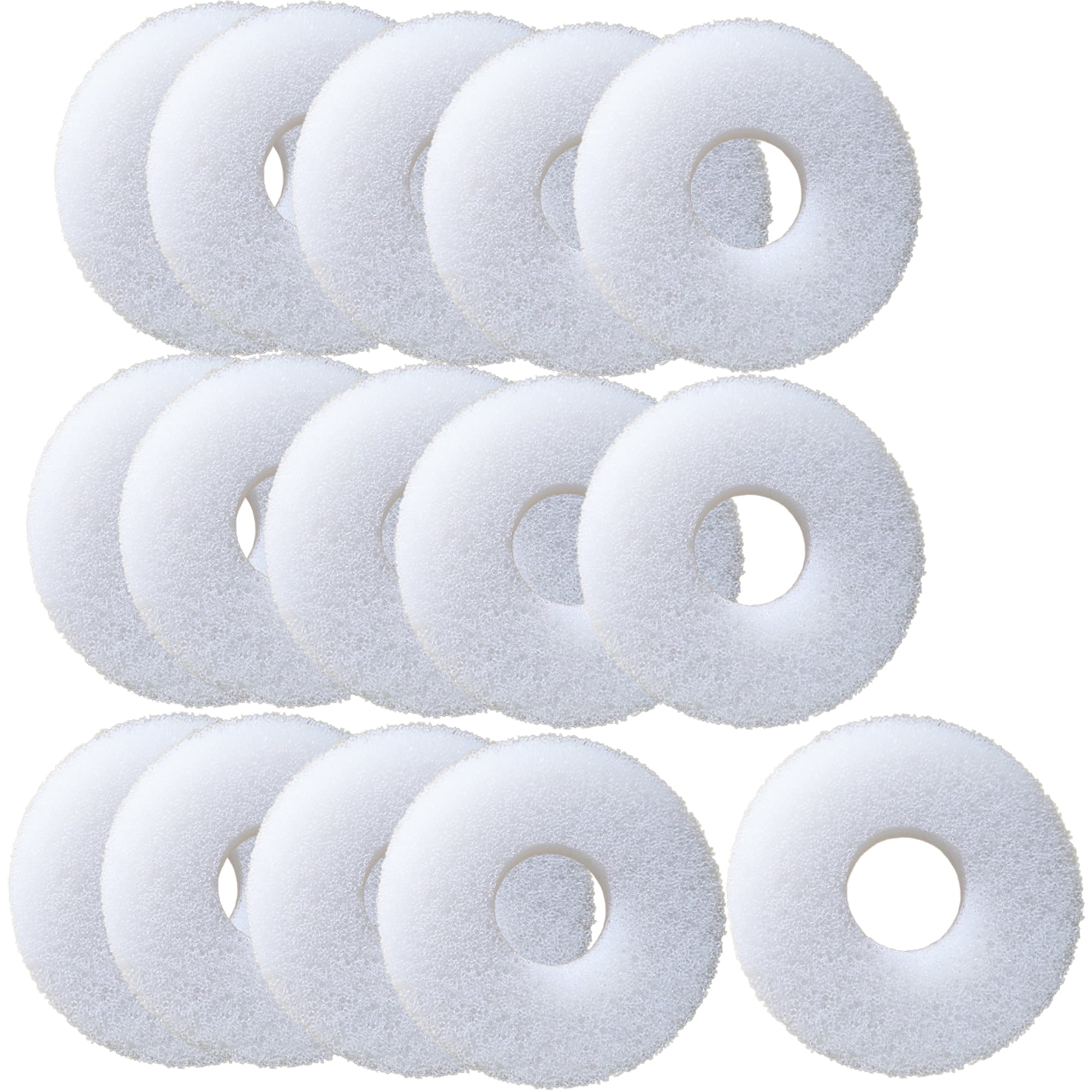 Qzbhct 16 Pcs Round Foam Filter Pads for Biorb Aquarium Bio Sponge Replacement Service Kit