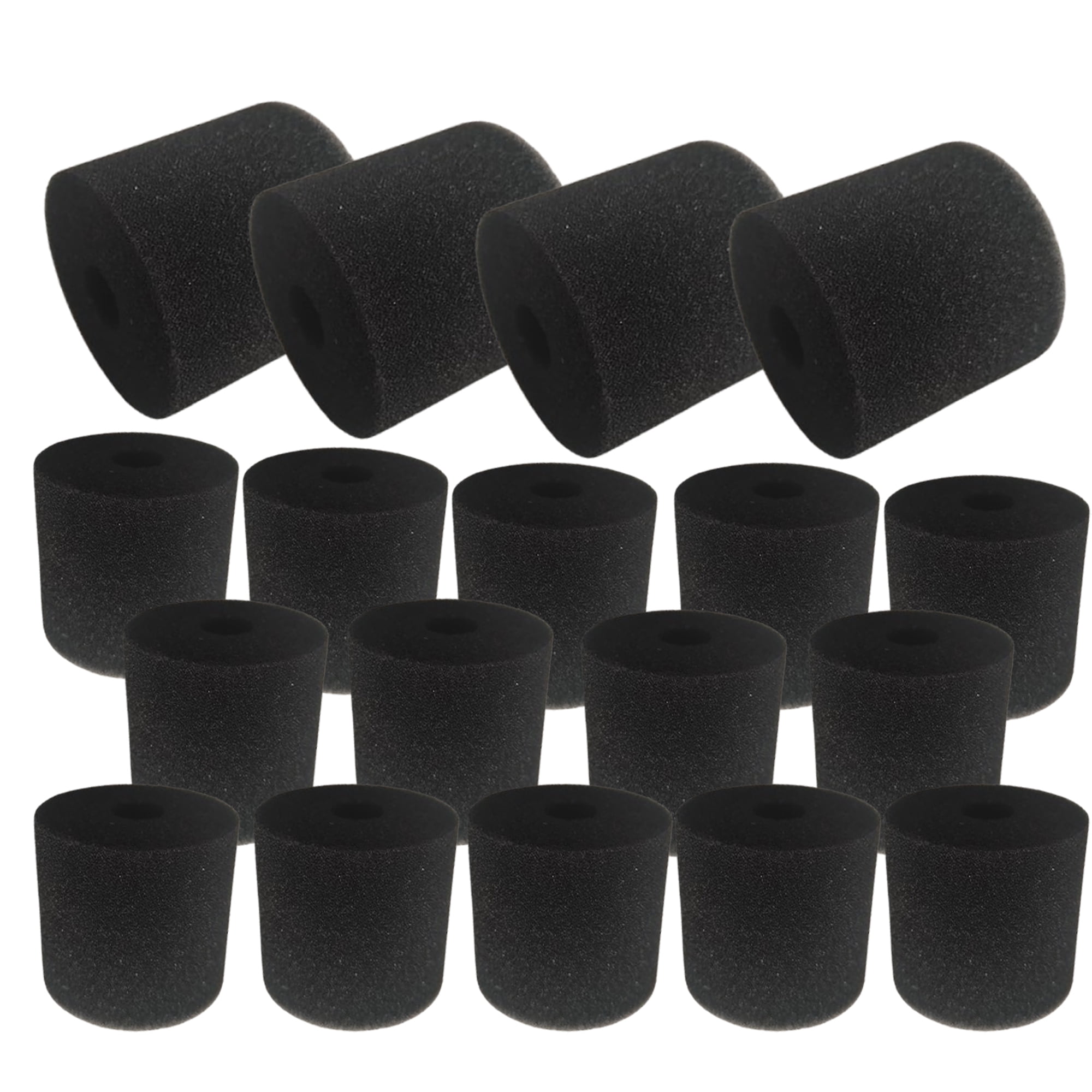 Qzbhct 18 Pcs Aquarium Bio Sponge Foam Filter Pads Compatible with Bio Master 250/350/600 Filtration Systems
