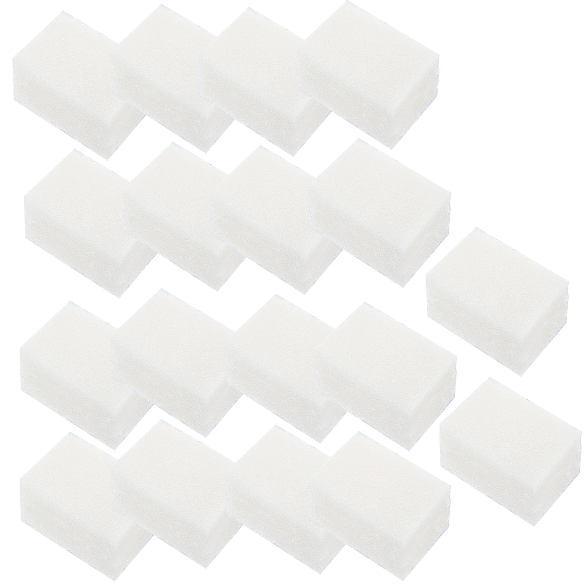 Qzbhct 18 Pcs Aquarium Bio Sponge White Foam Filter Pads Compatible with Aqua Clear 30 / 150 Filtration Systems , A605 Replacement