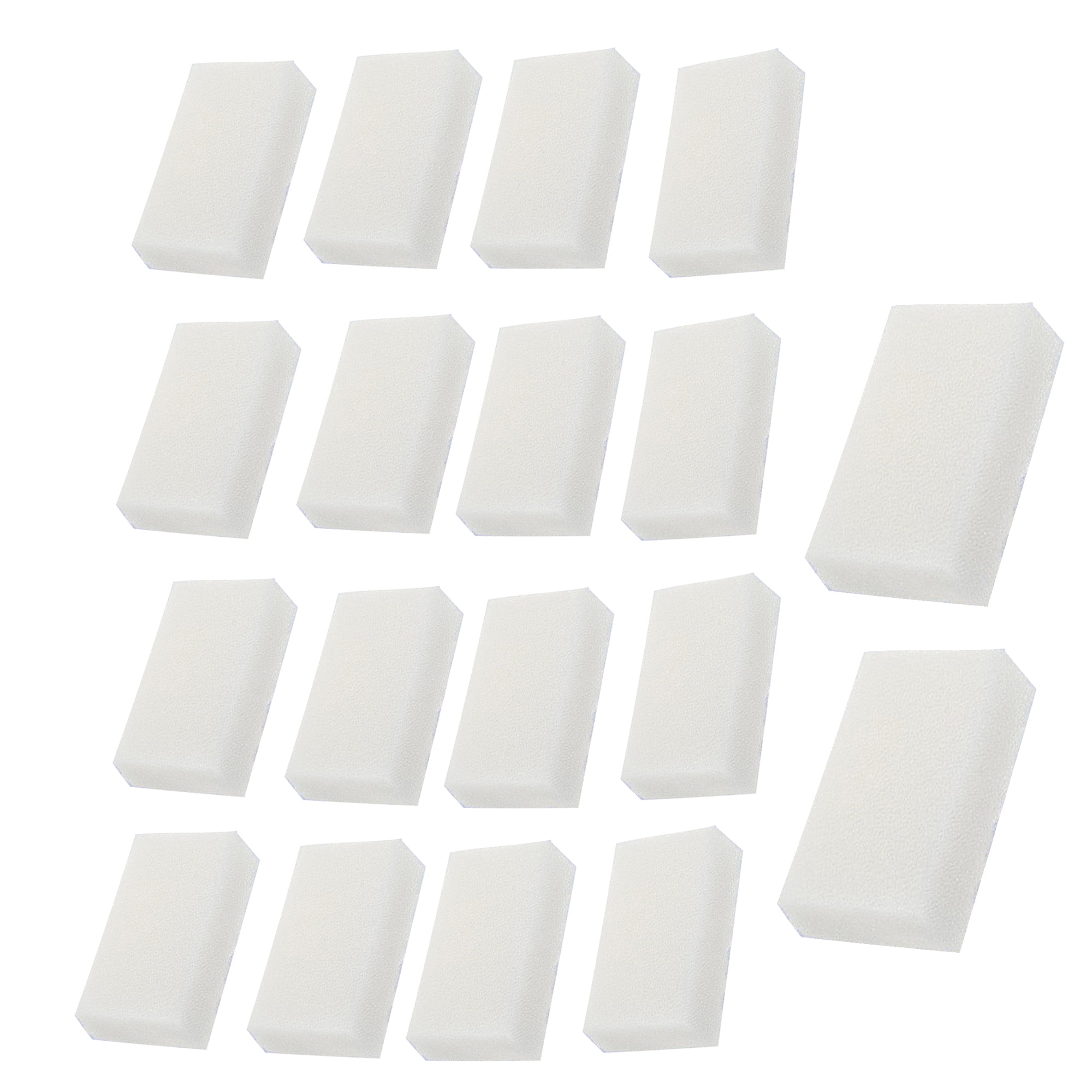 Qzbhct 18 Pcs Aquarium Bio Sponge White Foam Filter Pads for Aqua Clear 50 / 200 Filtration Systems , A1394 Replacement