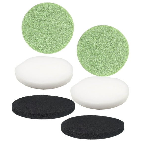 Qzbhct 2 Carbon Foam Pads & 2 Fine Filter Pad & 2 Phosphate Remover Pad for Fluval Fx4 FX5 FX6 Aquarium