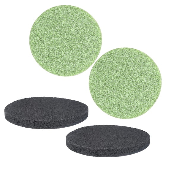 Qzbhct Carbon Foam Pads for Fluval FX4 / FX5 / FX6 Filtration Systems, 2 Carbon Foam Pads 2 Phosphate Remover Pad Filter Pads