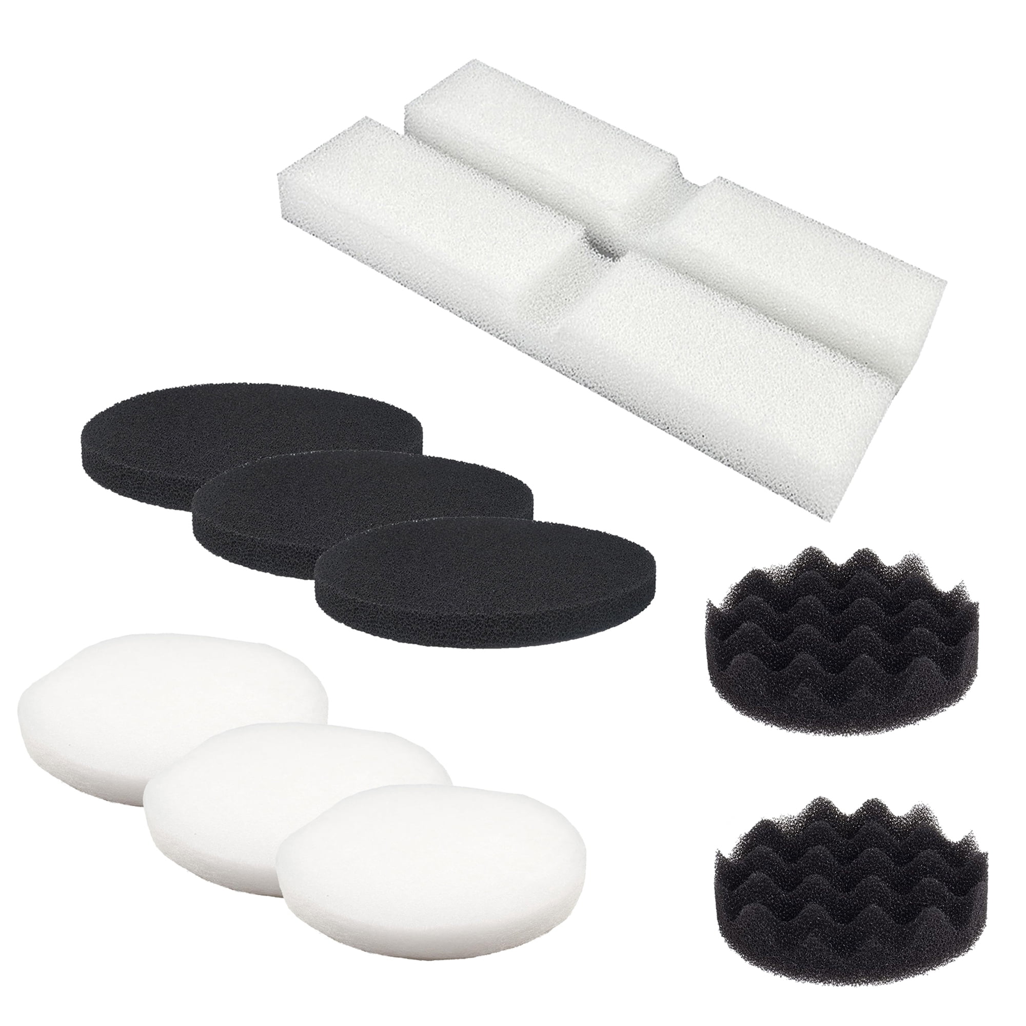 Qzbhct 2 Foam Filter & 3 Carbon Foam Pads & 3 Fine Filter Pad & 2 Bio-Foam Pad for Fluval Fx4 FX5 FX6