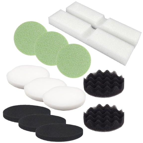 Qzbhct 2 Foam Filter & 3 Carbon Foam Pads & 3 Fine Filter Pad & 3 Phosphate Remover Pad & 2 Bio-Foam Pad for Fluval Fx4 FX5 FX6
