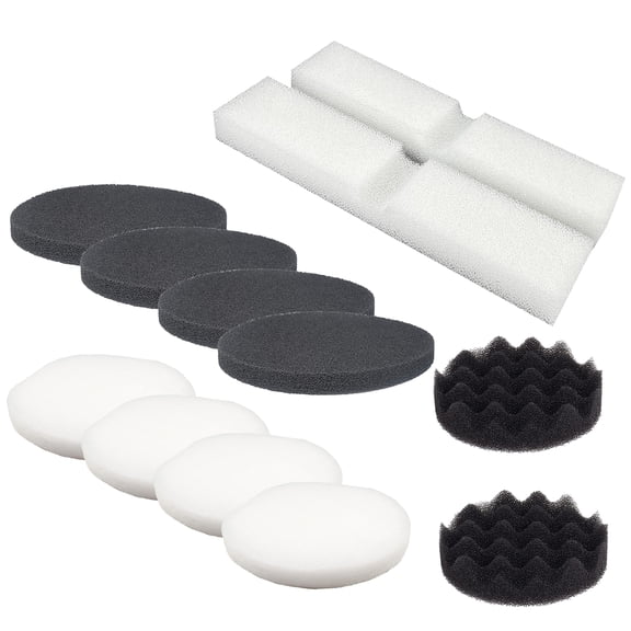 Qzbhct 2 Foam Filter & 4 Carbon Foam Pads & 4 Fine Filter Pad & 2 Bio-Foam Pad for Fluval Fx4 FX5 FX6