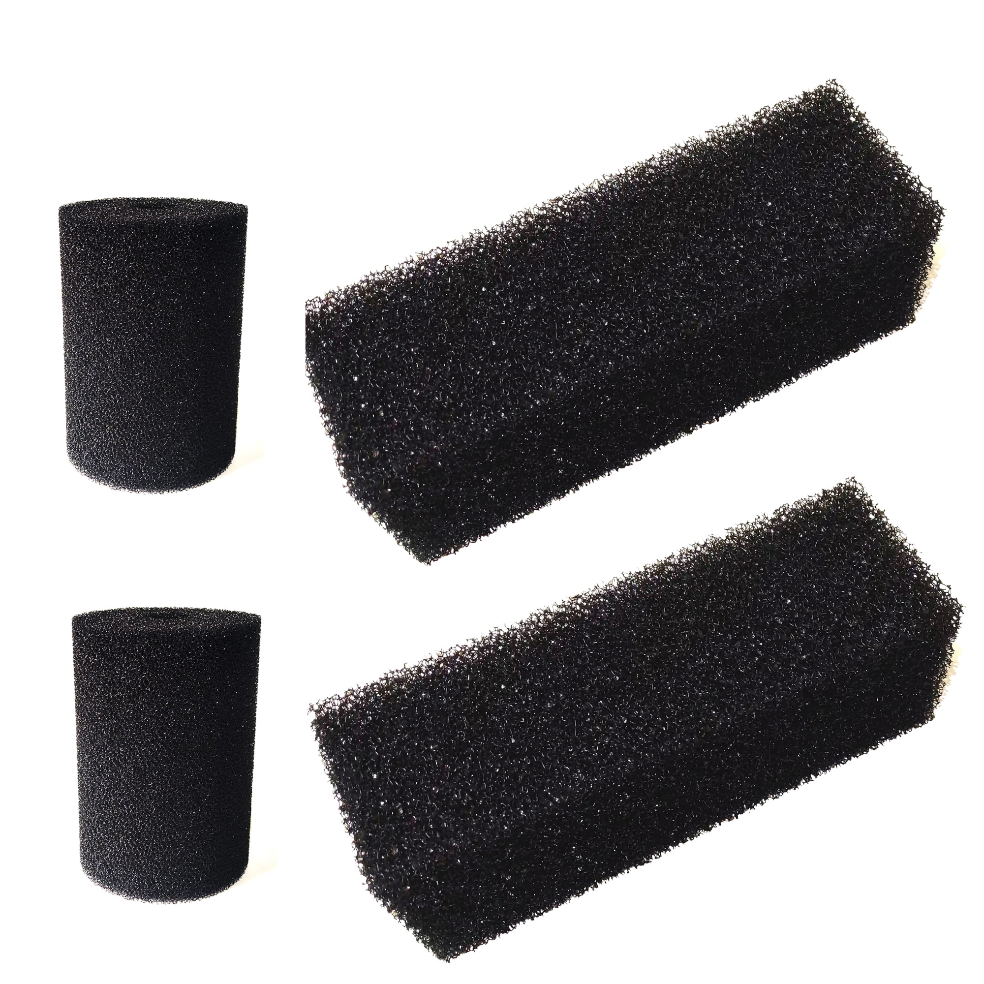 Qzbhct 2 X-Large Round Foam Filter 2 Black Sponges for Aquaclear 110 Pre-Filter Aquarium, Freshwater, 4 Pack